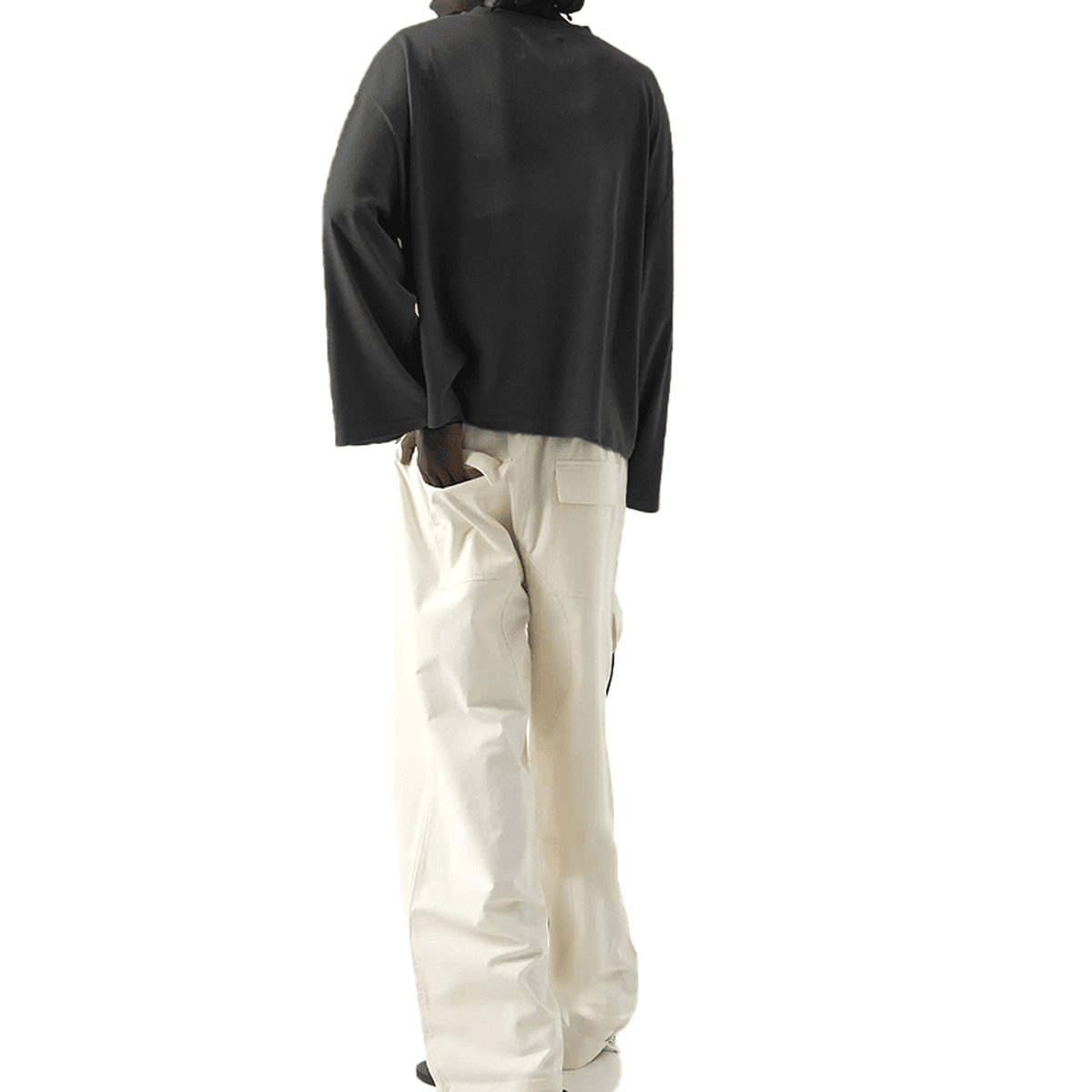 Unisex 100% Combed Cotton Cropped Long Sleeve T-shirt (305 GSM)
