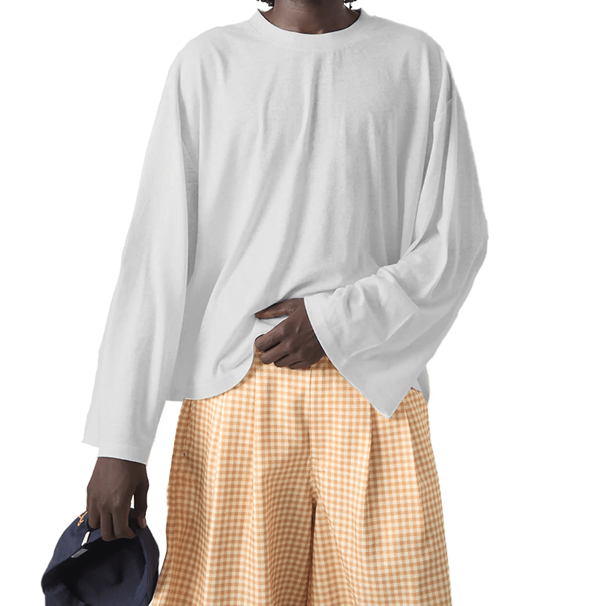 Unisex 100% Combed Cotton Cropped Long Sleeve T-shirt (305 GSM)
