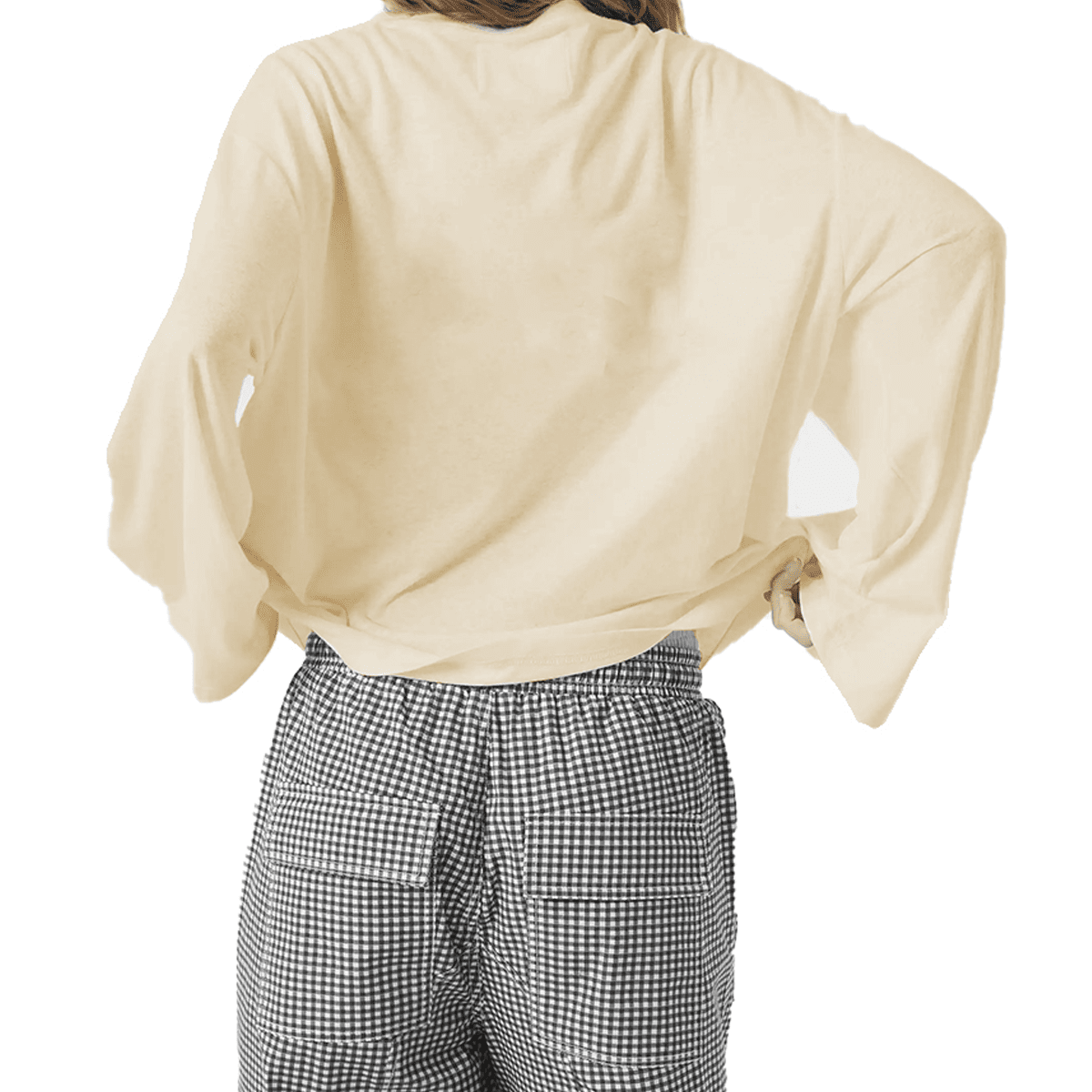 Unisex 100% Combed Cotton Cropped Long Sleeve T-shirt (305 GSM)